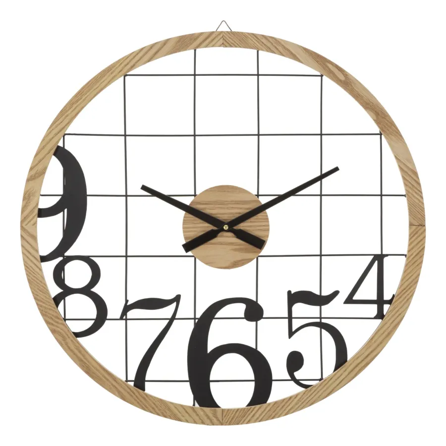 ZEGAR NASTĘNNY NUMBERS Ø 60X2,5 cm